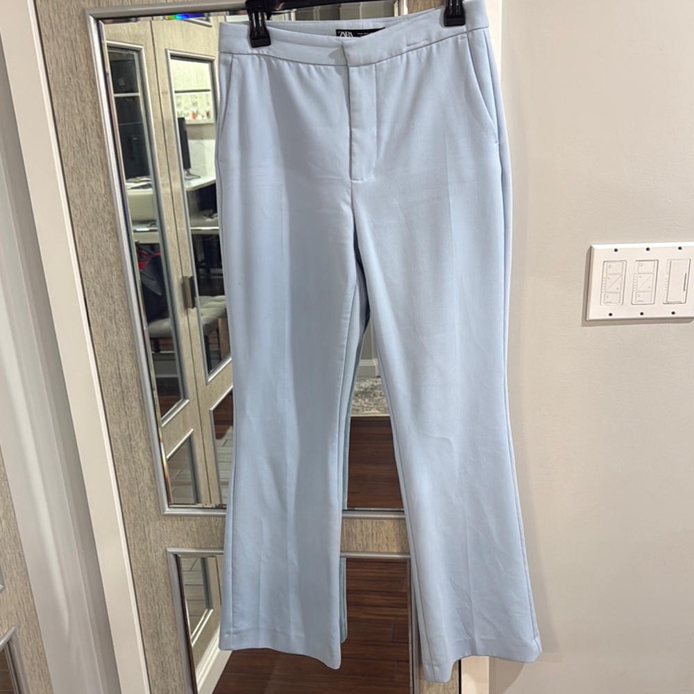 Light Blue Tailored Dress Pants